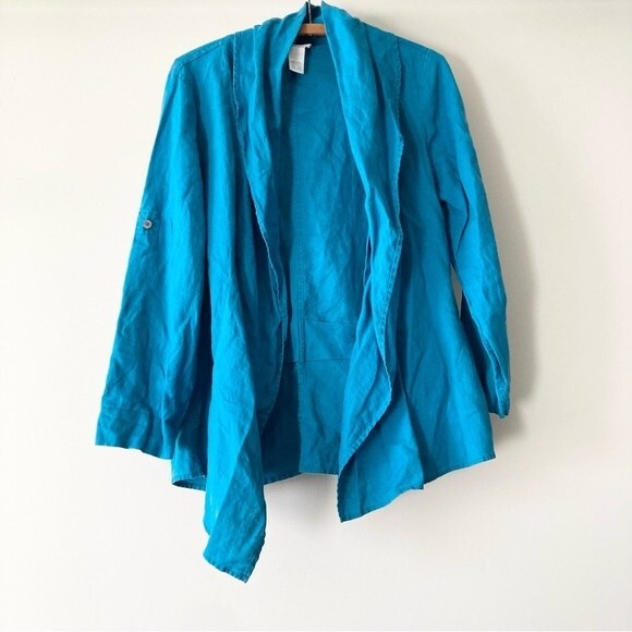 Soft Surroundings Linen Long‎ Blazer SP - Picture 1 of 6